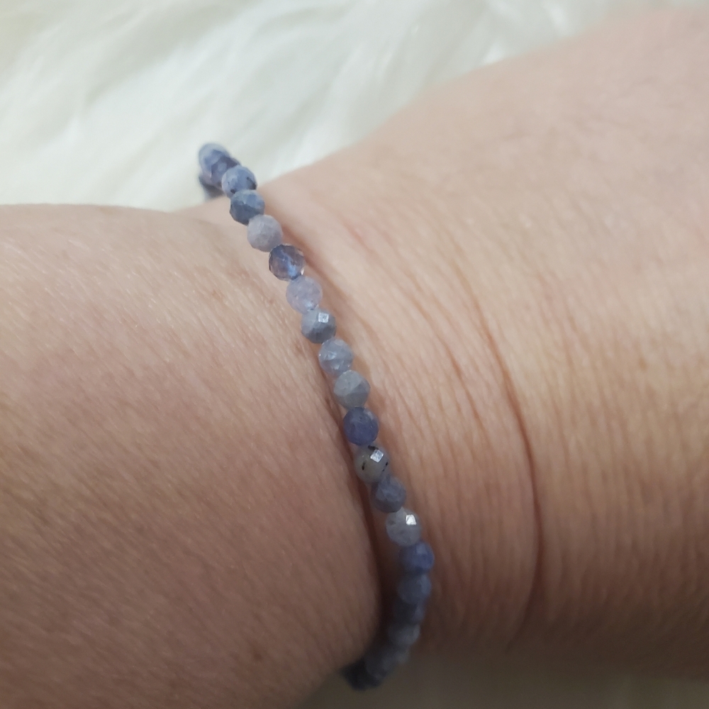 4mm Tanzinite faceted bracelet